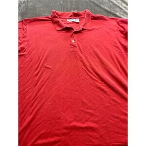 Men's Big & Tall size 5XL‎ short sleeve Red collar polo shirt King Size Brand